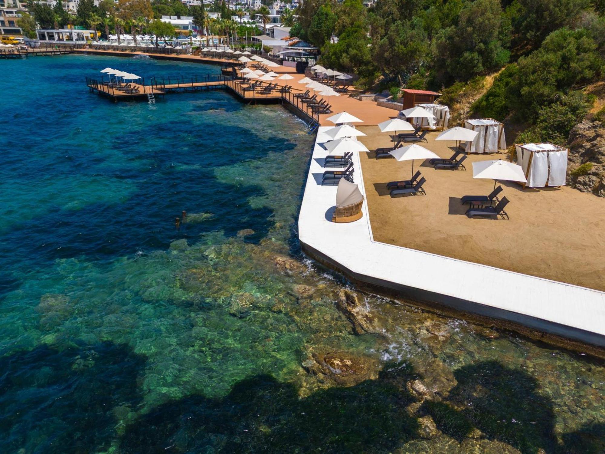 فندق لابراندا تي إم تي بودروم المظهر الخارجي الصورة The beach of the hotel