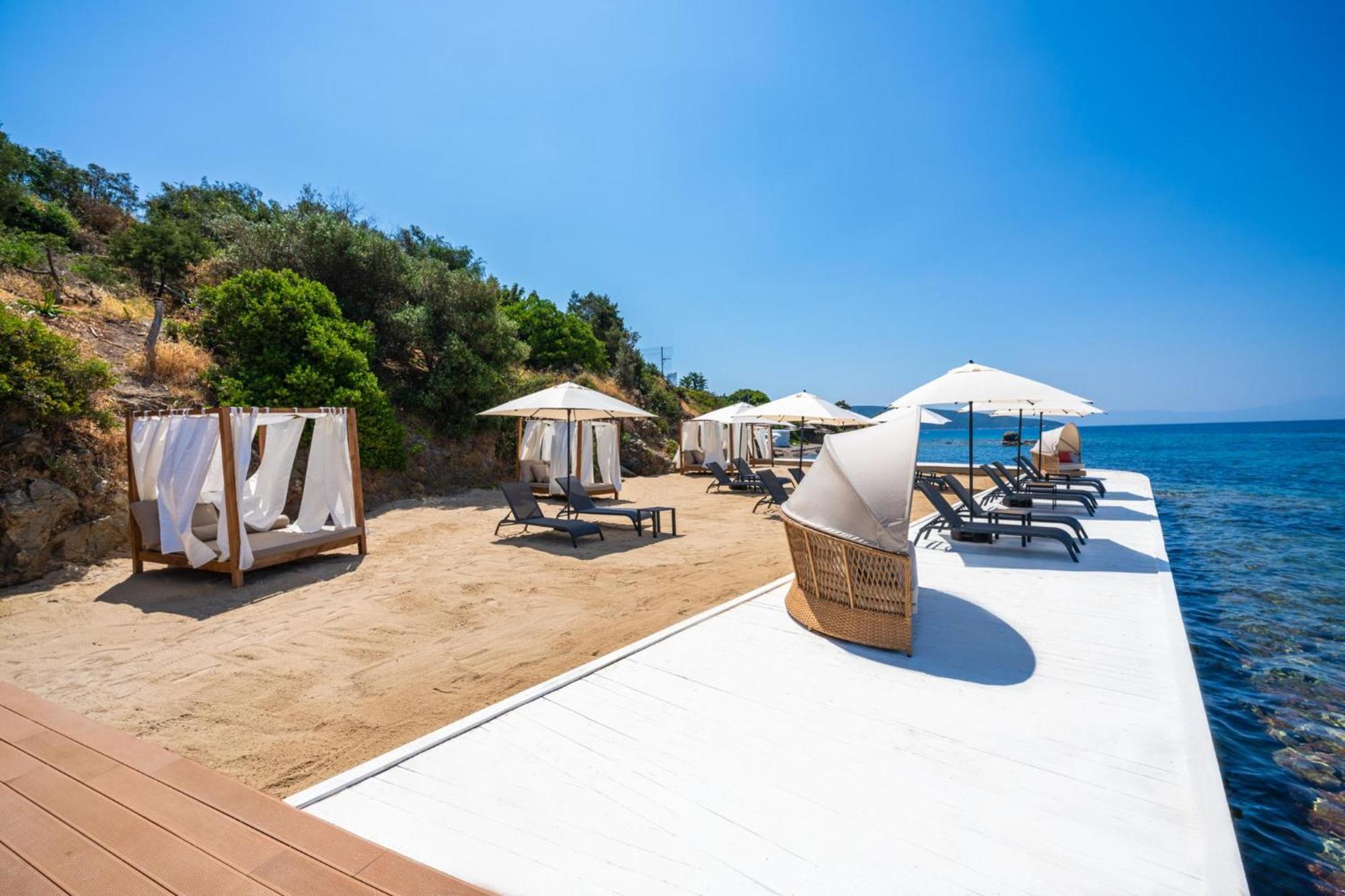 فندق لابراندا تي إم تي بودروم المظهر الخارجي الصورة The beach at the hotel