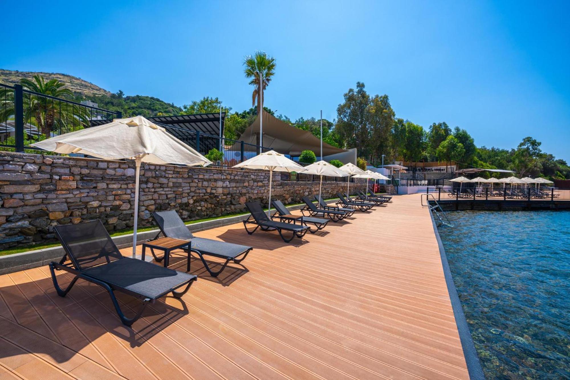 فندق لابراندا تي إم تي بودروم المظهر الخارجي الصورة The beach at the hotel