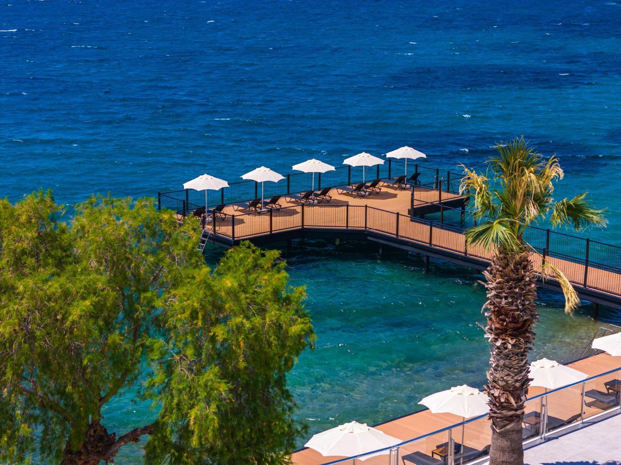 فندق لابراندا تي إم تي بودروم المظهر الخارجي الصورة The beach at the hotel